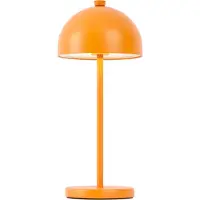 QAZQA Tischleuchte Orange inkl LED IP54 Wiederaufladbar mit Ladestation Squirrel