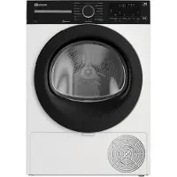 Bauknecht BT 85C WBS, Freistehend, Frontlader, Wärmepumpe, Weiß, Drehregler, Berührung, Rechts