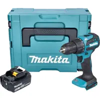 Makita DHP 490 M1J Akku Schlagbohrschrauber 18 V 65 Nm Brushless + 1x Akku 4,0 Ah + Makpac - ohne Ladegerät