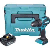 Makita DDF 490 T1J Akku Bohrschrauber 18 V 65 Nm 1/2" Brushless + 1x Akku 5,0 Ah + Makpac - ohne Ladegerät
