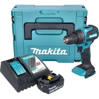 Makita DDF 490 RM1J Akku Bohrschrauber 18 V 65 Nm 1/2" Brushless + 1x Akku 4,0 Ah + Ladegerät + Makpac
