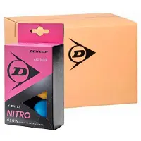 Dunlop Schachtel Mit 40+ Nitro Glow Tischtennisbällen