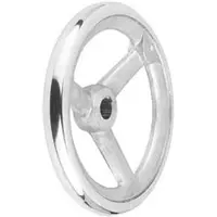 Kipp Handrad DIN 950 D1 160 Aluminium Passbohrung mit Nut D2 14H7 B3 5 T 16,3