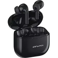 Awei Bluetooth Kopfhörer 5.3 T1 Pro + Docking Station Schwarz/Schwarz