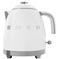Smeg Mini-Wasserkocher 50er-Jahre-Stil 12,7 cm, glänzend weiß 12,7 cm, KLF05WHEU