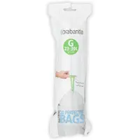 Brabantia Müllsäcke G, 23-30Ltr [20 Säcke/rolle] 'Tear Off' Display Weiß
