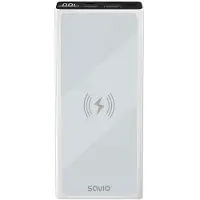 Savio Powerbank BA-06 10000 mAh induktive Aufladung Lithium Polymer (LiPo) Weiß