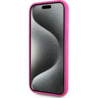 Karl Lagerfeld Klhmp15Sskhpplf Iphone 15 6.1" Fuksja/Fuschia Hardcase Silikon Karl Kopf Druck Magsafe