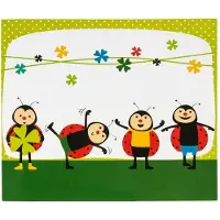 Daiber 25 Teppiche Mit Marienkäfer-kinderporträt-ordnern 13x18 Cm
