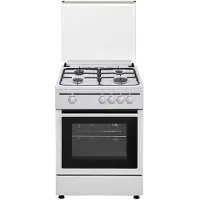 Vitrokitchen CB55BB, Freistehender Herd, Weiß, Drehregler, Vorderseite, Gaskochfeld, 4 Zone(n)