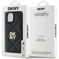 DKNY Etui Gesteppte Stack Logo Na Iphone 15 - Czarne