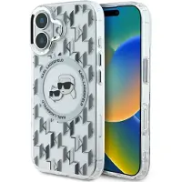 Karl Lagerfeld KLHMP16SHMCKMHT iPhone 16 6.1" przezroczysty/transparent IML Monogram Karl&Choupette