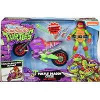 Teenage Mutant Ninja Turtles Fahrzeug Mit Figur - Purple Dragon Cycle M/Raph, Motorrad, Ninja Turtles, 4 Jahr(e), Kunststoff, Mehrfarbig