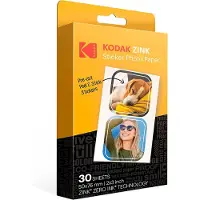 Kodak Ausgeschnittener Aufkleber 2x3 Fotopapier 30 Einheiten