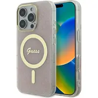 GUESS GUHMP16LH4STP iPhone 16 Pro 6.3" różowy/pink hardcase IML 4G MagSafe
