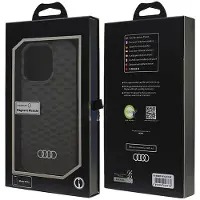 Audi Iml Nahtmuster Magsafe Iphone 16 Pro 6.3" Czarny/Schwarz Hardcase Au-Imlmip16P-Q5/D3-Bk