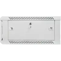 Lanberg WF01-6604-10S, Wandmontiertes Regal, 4U, 60 kg, Sperrschloss, Grau