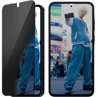 PanzerGlass Ultra Wide Fit Antibakterieller Screen Protector mit Sichtschutz inkl. Applikator für das Samsung Galaxy A56