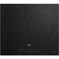 Beko HII63201FMT, Schwarz, Integriert, 60 cm, Zonen-Induktionskochfeld, 3 Zone(n), 3 Zone(n)