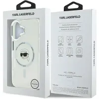 Karl Lagerfeld KLHMP16MHLSKIH iPhone 16 Plus 6.7" biały/white hardcase IML Metal Karl Head MagSafe