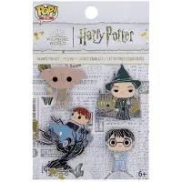 Funko POP! Pop! Harry Potter Set Mit 4 Emaillierten Tellern Hp Kammer Des Schreckens Pin Badge 4 Cm