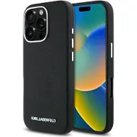Karl Lagerfeld Saffiano Metal Logo Magsafe Iphone 16 Pro Handyhülle