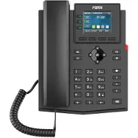 Fanvil X303P, IP-Telefon, Schwarz, Kabelgebundenes Mobilteil, Tisch/Wand, Linux, Im Band, Außerhalb des Bandes, SIP-Info