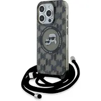 Karl Lagerfeld KLHMP15LHCKCKLCK iPhone 15 Pro 6.1" czarny/black hardcase IML Crossbody Monogram Karl