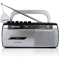 Daewoo Dw1107 Tragbares Radio Silber One Size / EU Plug 220V Silber One Size