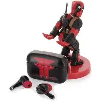 Exquisite Gaming Deadpool Marvel Holdems Minihalter & Drahtlose Kopfhörer Mit Tws Buds Pro-adaptern 10 Cm