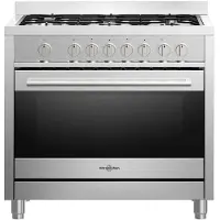 Vitrokitchen St9060ib 90x60 Cm Butangas-herd Mit Backofen 5 Brennern