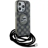 Karl Lagerfeld KLHMP15XHCKCKLCK iPhone 15 Pro Max 6.7" czarny/black hardcase IML Crossbody Monogram
