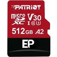 Patriot Memory EP A2 Speicherkarte 512 GB MicroSDXC V30 U3 Klasse 10 (PEF512GEP32MCX)