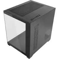 Tacens MC-VIEW2, Mini Tower, PC, Schwarz, micro ATX, Mini-ITX, Metall, Gehärtetes Glas, Gaming