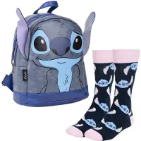 Cerda Stitch Stitch Design-set Mit Rucksack Mit Ohren Und Socken-gesicht 5l