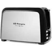 Orbegozo TO 3060, 2 Scheibe(n), Schwarz, Edelstahl, Edelstahl, Drehregler, 750 W, 230 V