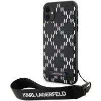 Karl Lagerfeld Klhcn61saklmbsk Iphone 11xr 6.1 Monogram Losange Saffiano Handyhülle