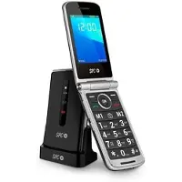 SPC Prince 4G, Klapphandy, Single SIM, 7,11 cm (2.8"), 0,3 MP, 1600 mAh, Schwarz, Silber