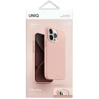 Uniq etui Lino Hue iPhone 15 Pro Max 6.7" Magclick Charging różowy/blush pink