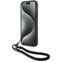 BMW Bmhcp15s23rmrlk Iphone 151413 6.1 Signature Leather Wordmark Cord Handyhülle