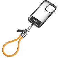 Audi Universal Handy Umhängeband Schlaufe Nylon-Band 28cm 8mm Gelb