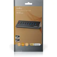 Nedis USB-Hub - USB Micro-B Female - USB-A Female - 8-Port port(s) - QC3.0 / USB 3.2 Gen 1 - Netzstromversorgung / Stromversorgung über USB - 5 Gbps - 8x USB