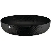 Alessi Runde Schale Texture schwarz 21cm
