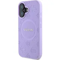 GUESS GUHMP16MPSAPSMEU iPhone 16 Plus 6.7" fioletowy/purple hardcase Saffiano Peony Classic Logo