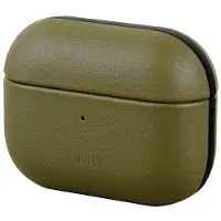 Uniq Etui Terra Echtes Leder Na Airpods Pro - Oliwkowe