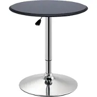 HOMCOM Bartisch, LxBxH: 63 x 63 x 93 cm, rund - schwarz