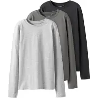 Name it 3er-Pack T-Shirt in Asphalt | Gr.: 134/140