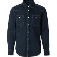 Levi's für Herren. 85744-0114 Barstow Standard Fit Westernhemd schwarz (M), Lässig, Baumwolle, Langarm