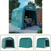 The Living Store Garagenzelt PVC 1,6x2,4 m Grün