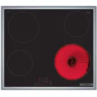 Bosch Serie 4 PKE645BB2E, Schwarz, Integriert, 60 cm, Keramik, Keramik, 4 Zone(n)